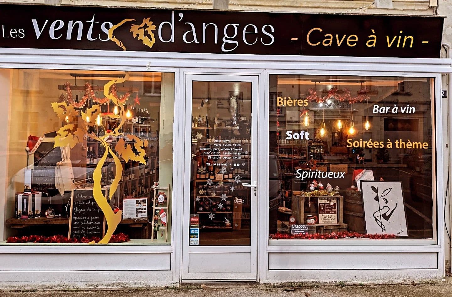 La devanture des Vents d'Anges.